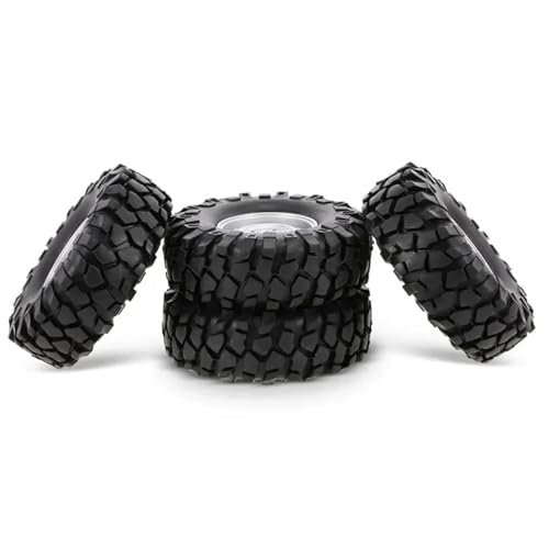 Pneus RC 96mm 1.9 pouces avec jante hexagonale 12mm pour crawler Axial SCX10 Traxxas TRX4 1/10