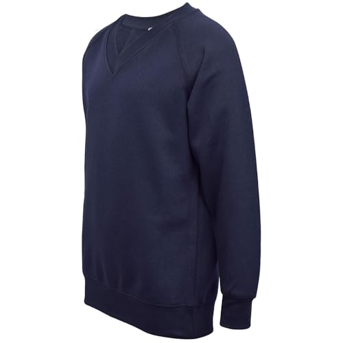 Pull col en V fille et garçon pull manches longues école 3-14 ans lot de 2 - 4