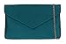 Girly HandBags Plain Clutch Bag Teal