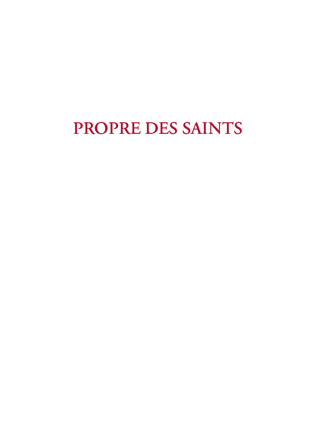 Lectionnaire des saints, messes rituelles, intentions diverses, messes votives, défunts
