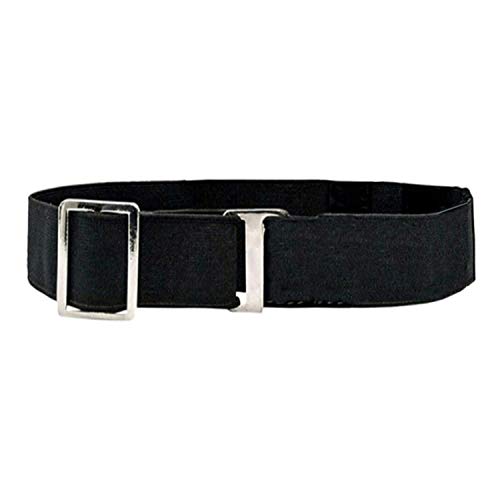 Image of Shirt Tucker Belt Strap Maximum Strech Belt Strap Adjustable Elastic Wrinkle-Free Non-Garters Stay Clamps Holder Keeps Black (Fee Size)