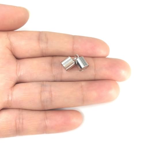 Adabele SS385 (1PC) 1Pc Adabele Authentic 925 Sterling Silver Tube Magnetic Clasp Closure Jewelry Findings Tarnish Resistant Rhodium Plated thumb #3