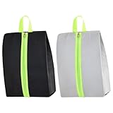 2 Travel Waterproof Shoe Bags Pcs, with Smell-Proof Sports & Golf Function, Capacity Large, Design Foldable, Fabric Oxford Long-Lasting, Handle Includes for Carrying Easy