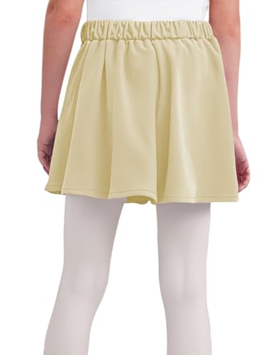 Kids Girls Solid Color Mini Pleated Tennis Skirt Skort Lightweight Breathable Sports Skirts2