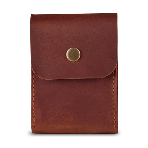 Playing Card Case, Leather Case for Board Games, Playing Card Holder, Card Deck Holder (Cognac)2