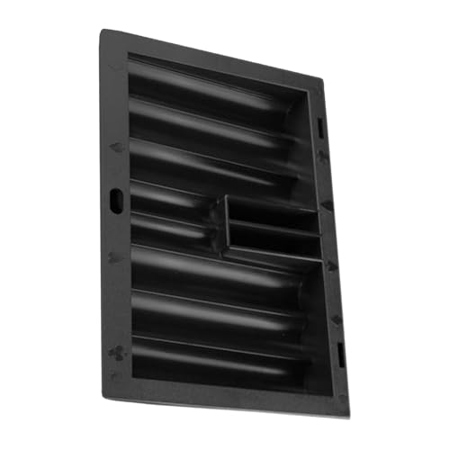 Plateau porte-jetons de poker plastique noir avec double rangement cartes de jeux