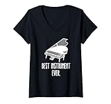 Photo Gallery donna pianoforte a coda miglior strumento di sempre pianista stuff pianista maglietta con collo a v Photo Gallery donna pianoforte a coda miglior strumento di sempre pianista stuff pianista maglietta con collo a v