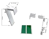 deswin rollo klemmhalter premium 2er-set Rahmenstärke von 1,6 cm bis 2,3 cm