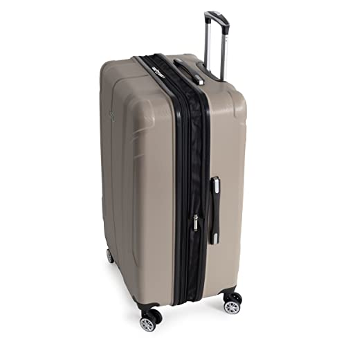 Ben Sherman Derby Spinner Travel Upright Luggage, Champagne, 3-Piece Set (20"/24"/28")4