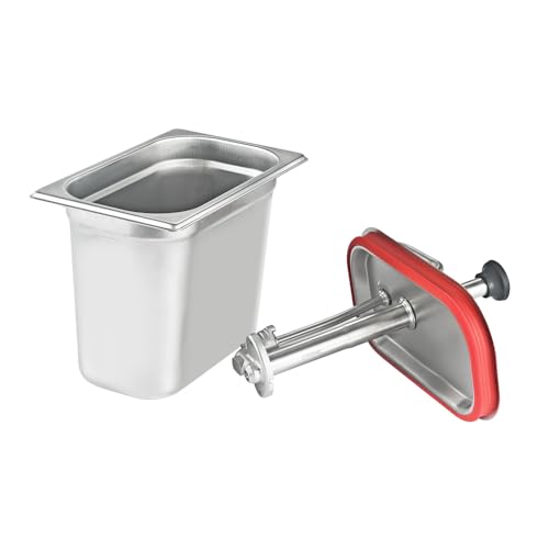 Sauce Pump Dispenser Stainless Steel Dispenser - Large Capacity Condiment Pump Dispenser Quantitative Pressure Head for Variety of Sauces (1055S)2