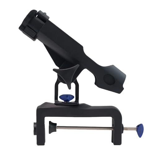 hiumi Soporte para cañas de Pescar con Gran Apertura de Abrazadera Ajustable de 360 Grados, Soporte Plegable