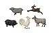 Creative Co-Op Pewter Card (Set of 5 Styles) Animal Magnets, Multicolored, 5 Count (DF1306)