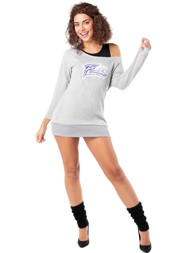 Funidelia | Disfraz de Flashdance para Mujer Años 80, Años 90, Música Pop, Décadas - Disfraz para Adultos y Divertidos Accesorios para Fiestas, Carnaval y Halloween - Talla L - Negro