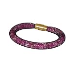  Bracelet résille tubulaire rose