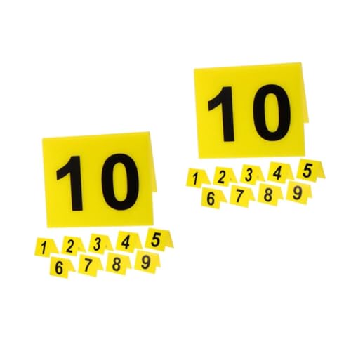 Numéros acrylique de table pour restaurant signalétique événementielle réutilisable x20