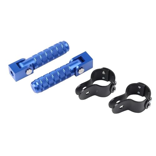 Accesorios Para Motocicleta Pedales Universales Reposapiés Plegado Piezas De Para Motocicletas Ciclomotores Vehículos Eléctricos Scooter Estriberas Moto(Azul)