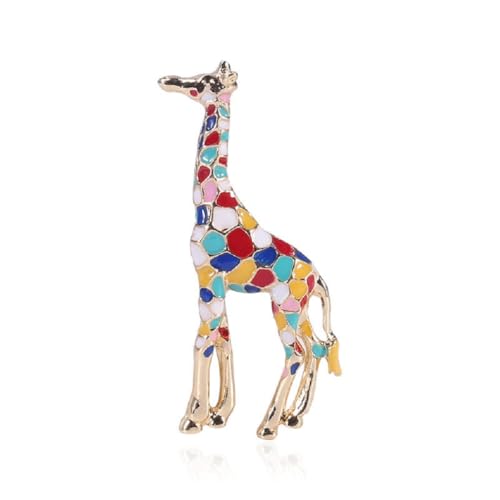 Broche girafe pour femme et bijoux bohème colorés pour robe