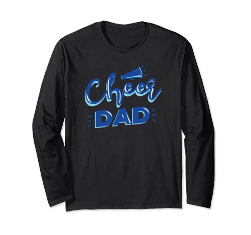 Cheer Dad - Proud Cheerleader Father Cheer Parent Manche Longue
