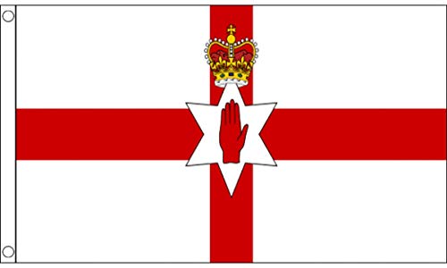 FlagSuperstore Bandera de Irlanda del Norte 5 x 3 pies – 100% poliéster con Ojales