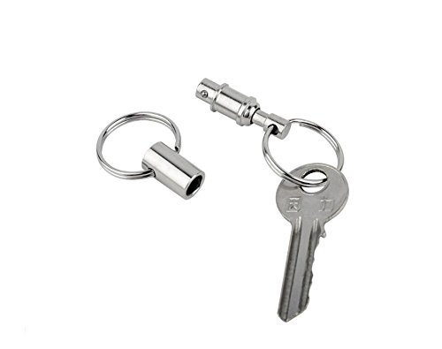 Vasana 2Pcs Silver Dual Key Ring Detachable Pull Apart Key Rings Keychains With 2 Heavy Duty Split Rings Lock Holder Key Accessory #TOP4