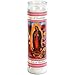 Veladora Virgen De Guadalupe White /// set of 2 Our Lady of Guadalupe Glass Prayer Candles, 8