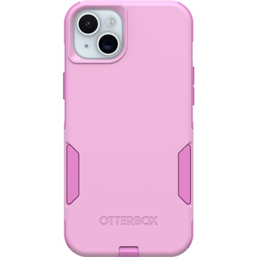Image of OtterBox iPhone 15 Plus and iPhone 14 Plus Commuter Series Case - Run Wildflower (Pink), Slim & Tough, Pocket-Friendly, with Port Protection