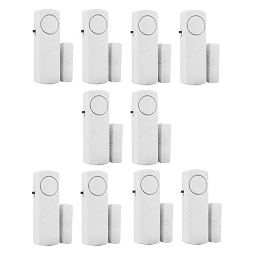 Hiistar Personal Security Window & Door Alarm Bell | Wireless Sensor Door Window Burglar Alarm | Pack of 10