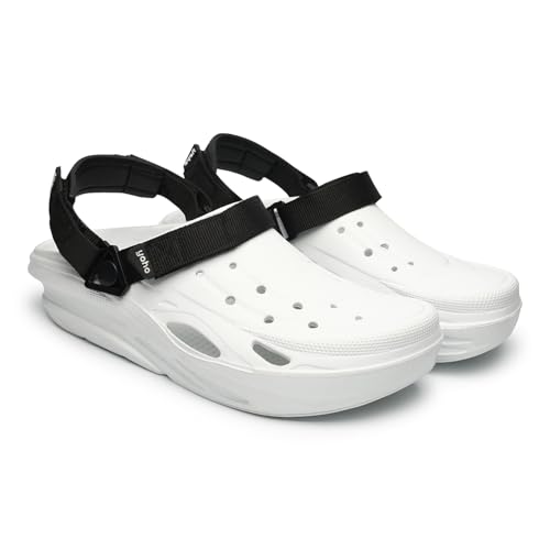 Image of YOHO Dual Hacker Clogs for Men & Boys | Waterproof Monsoon Footwear & Rainy Sandals | Adjustable Strap
