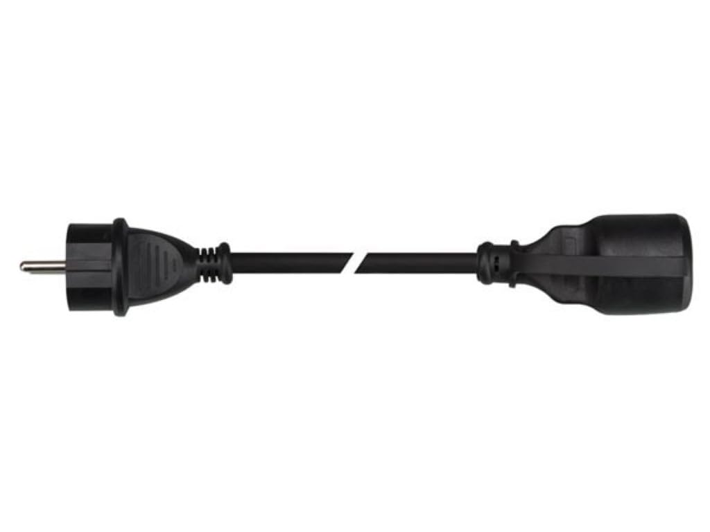 Perel Rallonge H05RR-F 3G1.5 25m 16A/230V 3680W Type E/F IP44 Caoutchouc Noir