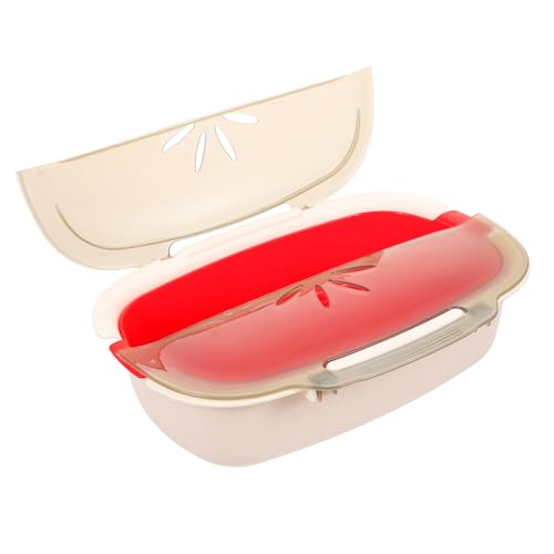 OFFSCH Caja De Vapor Para Microondas Estuche Vapor Microondas Sin Plástico Pp 100% Seguro Para Verduras y Pescado