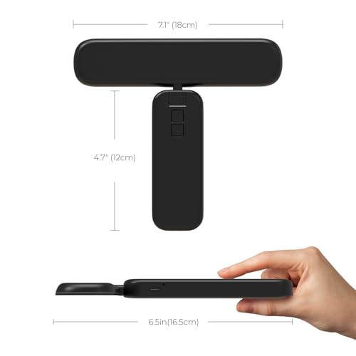 Image of FULEN Wireless Picture Lighting, Battery Wall Light Indoor, Art Lights for Painting, Photo Portrait, Dart Lighting, LED Wall Lamp with 3 Colour Temperatures, Remote Control with Timer, Black