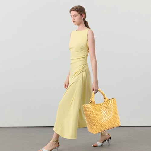 Image of JINMANXUE Fashion Woven Bag Shopper Bag Travel Handbags and Purses Women Tote Bag Large Capacity Shoulder Bags