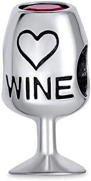Foodie Copa Tallo De Vidrio Sommelier Viñedo De Vino Tinto Celebración Brindis Abalorios Encanto Para La Mujer .925 Plata Esterlina Se Ajusta Pulsera Europea Foodie Copa Tallo De Vidrio Sommelier Viñedo De Vino Tinto Celebración Brindis Abalorios Encanto Para La Mujer .925 Plata Esterlina Se Ajusta Pulsera Europea
