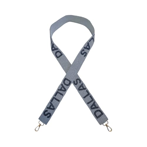 Correa para monedero de cuentas con letras azules de 124.5 cm de Lashicorn Dallas