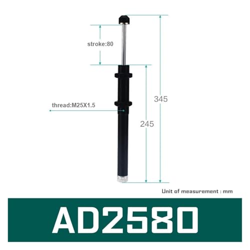 Amortiguador neumático de aceite ajustable AD2580 con absorción de impactos 2