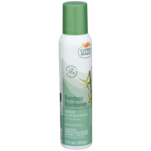 Image of Citrus Magic Odor Eliminating Air Freshener Spray, Bamboo Rainforest, 3-Ounce, Pack of 3