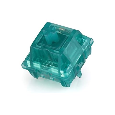 KiiBoom Linear 59gf Topaz Mechanical Keyboard Switch, 5 Pin Keyboard Switch with PC Stem, Translucent PC Housing, 35 Pieces for Gaming DIY Keyboard Cover