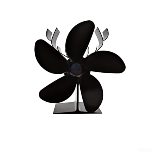 Ventilador de chimenea de metal de 5 aspas para estufas de leña y calentadores de queroseno que funcionan con calor térmico para ofrecer una mejor circulación del aire y una distribución eficiente del Ventilador de chimenea de metal de 5 aspas para estufas de leña y calentadores de queroseno que funcionan con calor térmico para ofrecer una mejor circulación del aire y una distribución eficiente del