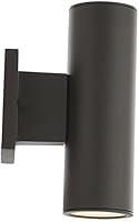 Vista 7 de WAC Lighting, Cilindro LED doble arriba y abajo de la luz de pared interior o exterior 3000K en blanco