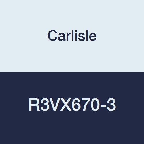 CARLISLE R3VX670-3 Rubber Power-Wedge Cog-Band Banded Belt, 3 Bands, 3/8" Width, 5/16" Thickness, 68.1" Length