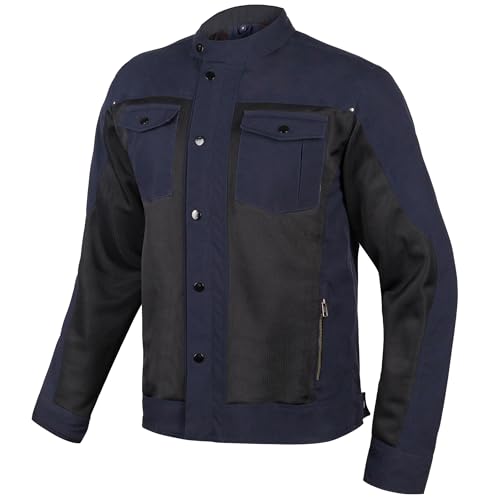 Chaqueta de moto hombre Broger California con protecciones y tallas grandes hasta 7XL