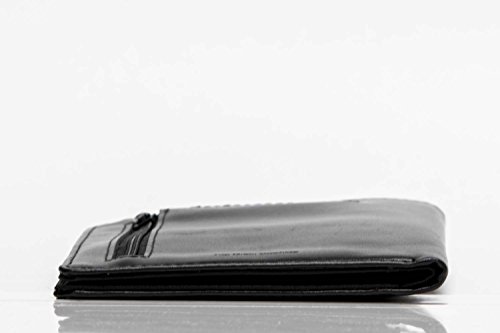 Image of Big Skinny Leather Traveler Slim Wallet, Holds Up to 20 Cards and 4 Passports