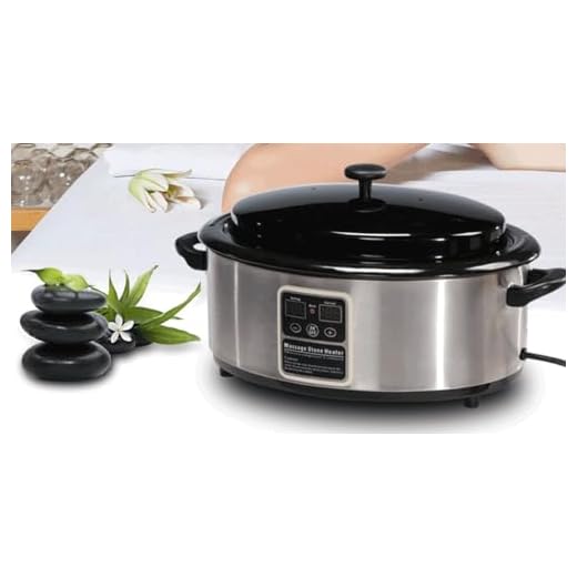 6 Quart Top Massage Digital Hot Stone Heater Professional Warmer