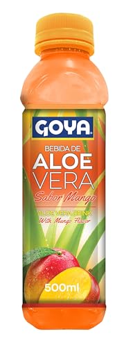 Goya Bebida Aloe Vera Mango 500 ml, Contiene 30% de Aloe Vera Puro para Beber, Ideal para un Estilo de Vida Saludable