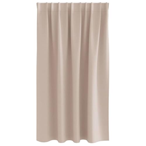 Rideaux occultants polyester brise-vue œillets lot de 2 taupe