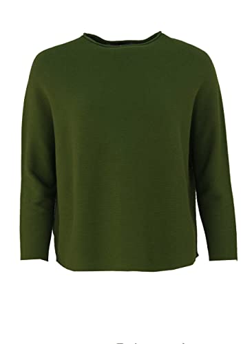 Drykorn Pullover Mimas 3/4 Arm Rundhals Feinstrick grün Größe M