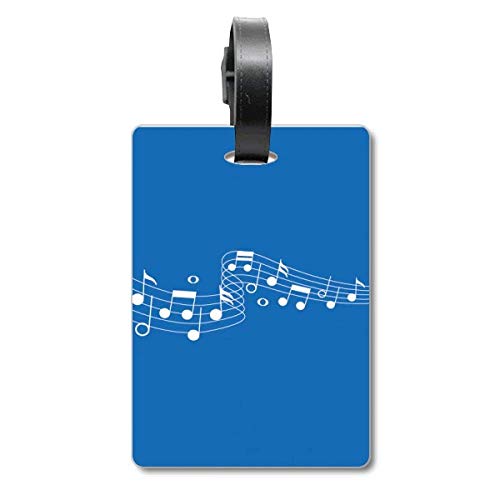Étiquette bagage Blue Jumpg Music 5 pour vacances en famille