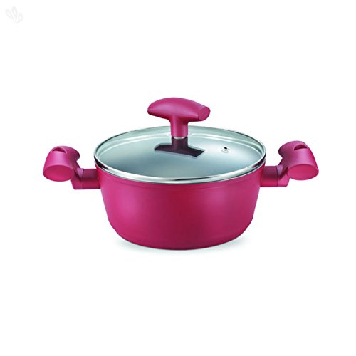 Image of Prestige Aluminium Dura Plus Casserole 200mm (Red)
