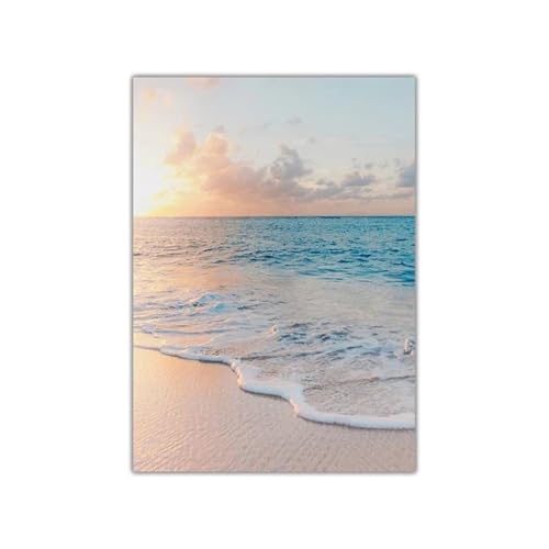 Lienzo de playa con mar azul XENITE en formato 40x50cm ideal para decorar tu salon 2