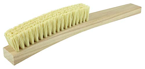 Image of Weiler 44076 5-1 /4 inch Brush Length, 13 inch X 1-1 /4 inch Block Size, 4 X 18 No. of Rows, Tampico Fill, Hardwood Block, Plater's Brush, Made in The USA